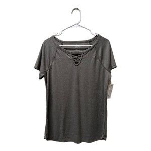 Sonoma Olive Green Criss Cross Top, Medium, NWT